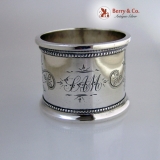 .American Coin Silver Large Napkin Ring 1890