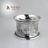 .Coin Silver Napkin Ring 1860