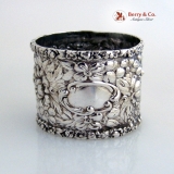 .Stieff Rose Napkin Ring Large Full Design Sterling Silver 1900