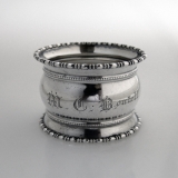 .M C Boutell Napkin Ring Sterling Silver 1903