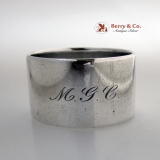 .Tiffany Napkin Ring Huge Heavy Sterling Silver 1910 MGC Monogram