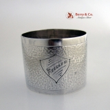 .Hammered Napkin Ring Sterling Silver South American Rodolfo