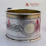 .Russian 84 Standard Silver Napkin Ring Moscow 1900
