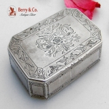 .Continental Silver Snuff Box Late 18th Early 19th Century