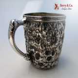 .Repousse Baby Cup Wood And Hughes Sterling Silver 1880