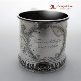 .Ornate Child′s Cup Coin Silver Gale Wood and Hughes 1841 Theodore A Wright