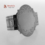 .Lucy Napkin Ring Coin Silver Engraved 1865 