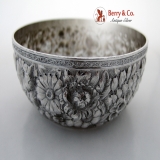 .Repousse Bowl Wood And Hughes Sterling Silver 1880