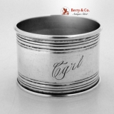 . Carl Napkin Ring Sterling Silver 1940