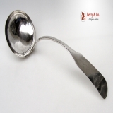 . American Federal Coin Silver Soup Ladle Baltimore Samuel Kirk 1837