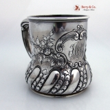 .Large Fancy Baby Cup Sterling Silver Gorham 1899