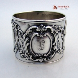 .Double Walled Napkin Ring Sterling Silver Simon Bros 1890