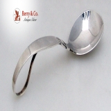 .Cactus Sauce Spoon Curved Handle Georg Jensen Sterling Silver