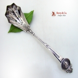 .Medallion Ice Spoon Gorham Sterling Silver Patent 1864