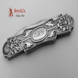 .Folding Pocket of Fruit Knife All Sterling Silver 1870