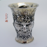 .Bacchus God of Wine Figural Beaker 800 Silver 1890