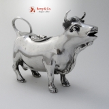 .Sterling Silver Cow Creamer Shreve and Co 1900