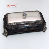 .Table Box Marble Sterling Silver McChesney 1925 No Monograms