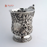 .Repousse Cup Sterling Silver Welsh and Bro Baltimore 1885