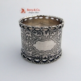 .Early Napkin Ring Coin Silver 1860
