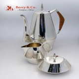 .Diamond Coffee Set Reed and Barton 1960 Sterling Silver No Monograms