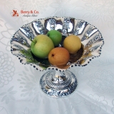 .Repousse Fruit Bowl Mappin Webb Sterling Silver 1902 No Monogram