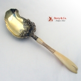 . Salad Serving Spoon Whiting Sterling Silver 1890