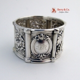 .American Coin Silver Repousse Napkin Ring 1850