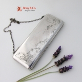 .Russian Silver Purse 84 Standard 1910 Floral Engraved Matte Finish