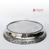 .Round Pedestal Plateau Cake Stand Sterling Silver Gale Dominick and Haff 1870