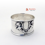 .Cupid Wishbone Napkin Ring Sterling Silver 1900