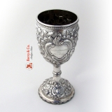 .Tiffany Repousse Goblet Grosjean and Woodward Sterling Silver 1853