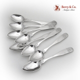 .Teaspoons Set of 8 Coin Silver 1870