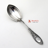 .Arabesque Preserve Spoon Sterling Silver Whiting 1875 No Mono