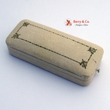 Art Deco 14 K White Gold and Diamond Stick Pin