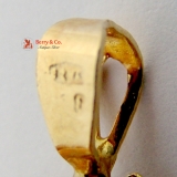 Oval Cameo Brooch Pendant 18 K Yellow Gold