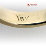 Vintage Pearl Ring Diamonds 18 K Gold