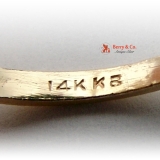 Heart Cut Amethyst 14K Gold Arrow Ring