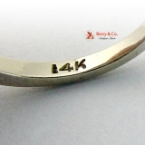 14K White Gold Diamond Ring