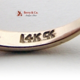 Brilliant Heart Cut Topaz Ring 14K Gold Diamonds