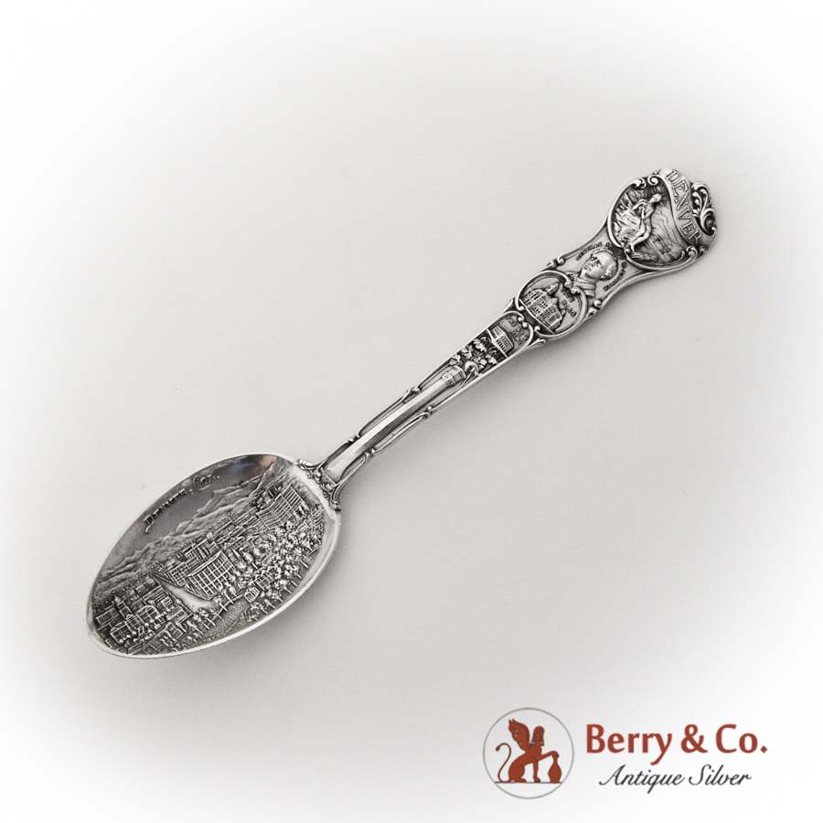 Denver Colorado Souvenir Spoon Watson Co Sterling Silver eBay
