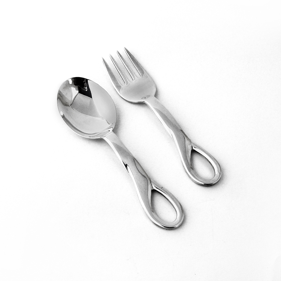 Padova Baby Set Fork and Spoon Sterling 