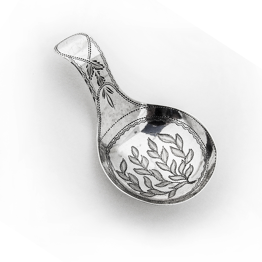 Tea Caddy Spoon Sterling Silver Birmingham 1812 eBay