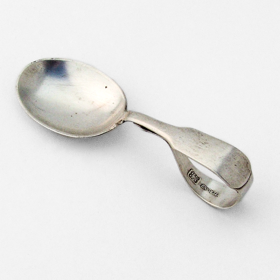 Curved Handle Baby Spoon Saart Bros Sterling Silver 1940 eBay