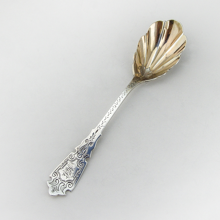 Antiques No Mono S Kirk & Son Repousse Sterling Silver Scalloped Sugar