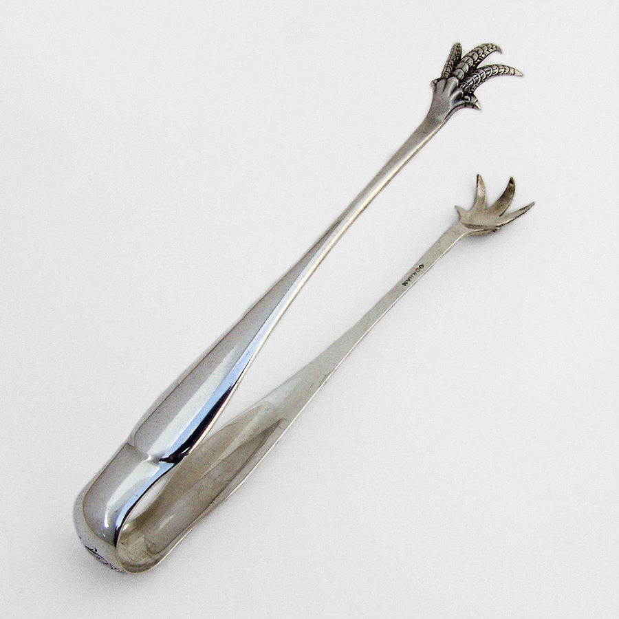 Gorham Sugar Tongs Chicken Claw Bowls Sterling Silver Mono MGB eBay