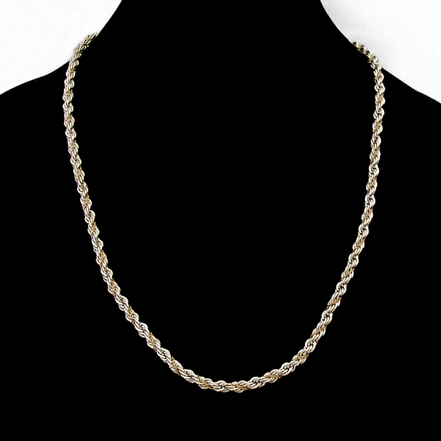 Tiffany Twisted Rope Chain Necklace 18 