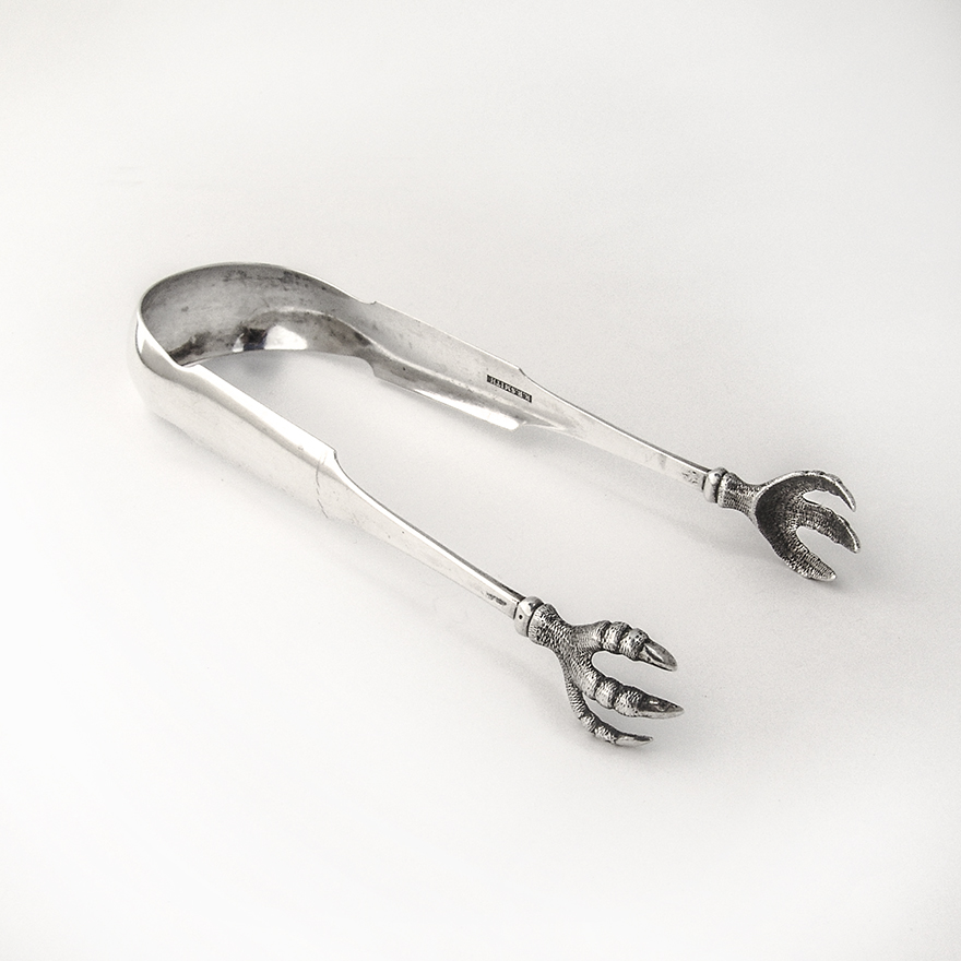 Federal Sugar Tongs Claw Bowls Richard Smith Coin Silver 1810 Mono AA eBay