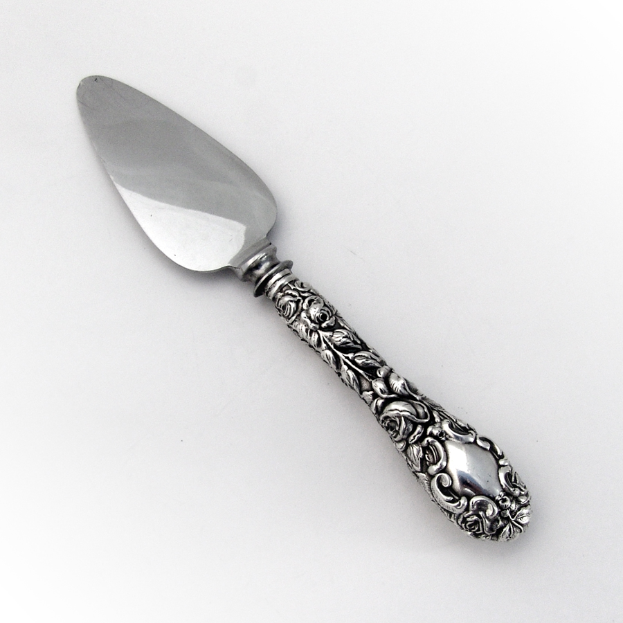 S decorated back by Schofield Sterling 1905 BALTIMORE ROSE 7 1//4/" FORK