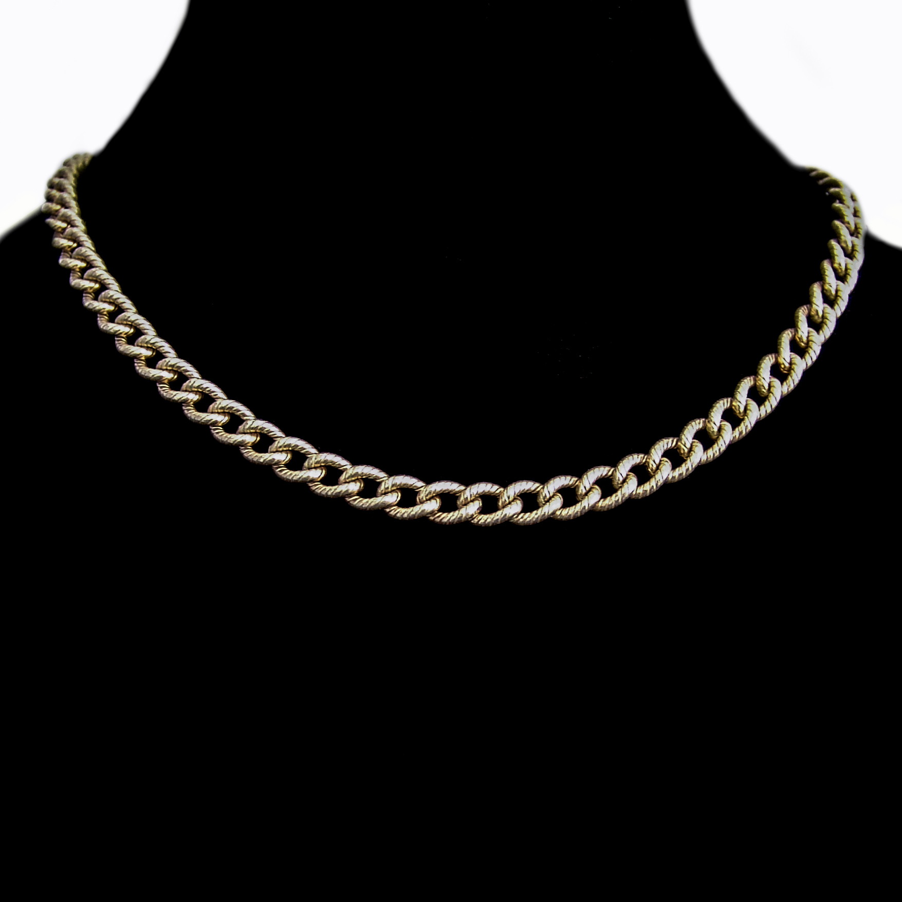 Tiffany Textured Rolo Chain Necklace 